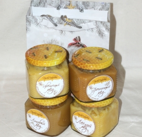 Подарочный набор 4 мёда №1